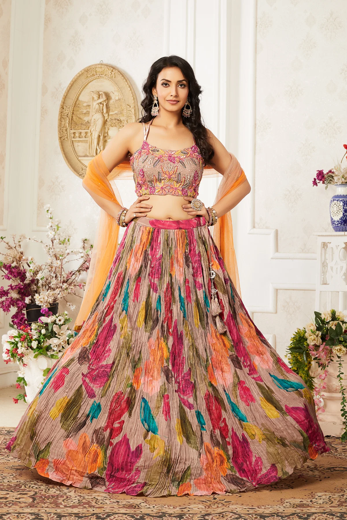 Lehenga & Blouse With Dupatta