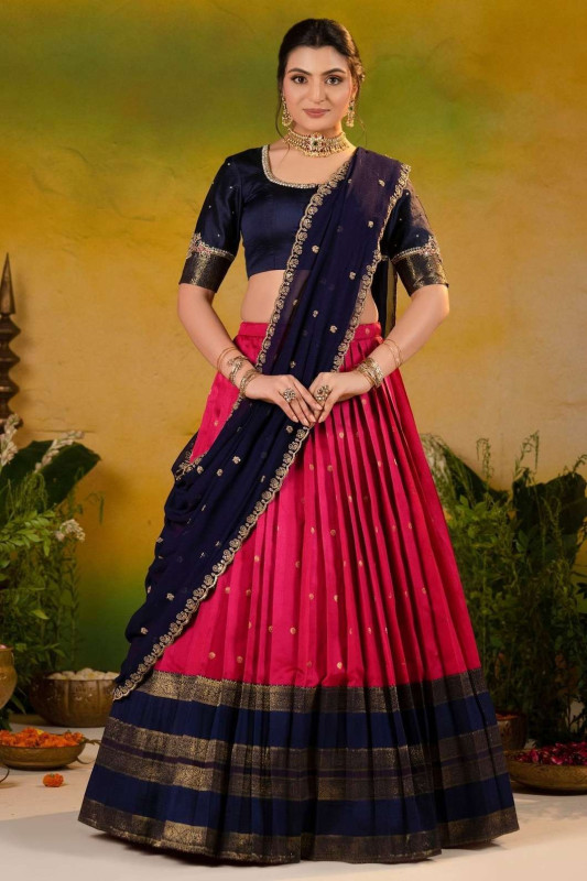 Lehenga &amp; Blouse With Dupatta